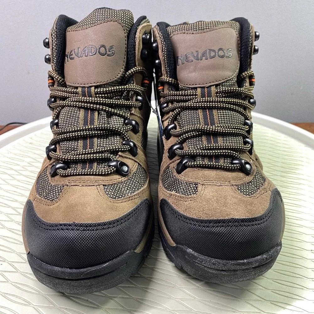 Nevados Mens Klondike Waterproof Hiking Ankle‎ Boots Brown &Black Sz.8.5 NWB